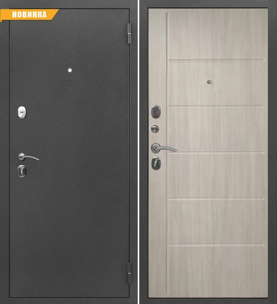 Входная дверь Страж Стандарт Х Антик серебро / Ларче капучино