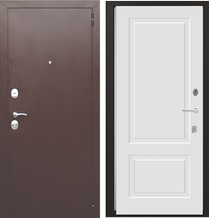 Входная дверь ДМ4 Антик медь/ Новелла 2 лайт