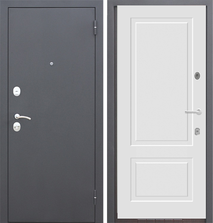 Входная дверь ДМ4 Черный муар/ Новелла 2 лайт